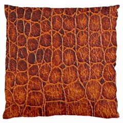 Crocodile Skin Texture Large Cushion Case (one Side) by BangZart