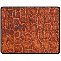 Crocodile Skin Texture Double Sided Fleece Blanket (medium)  by BangZart