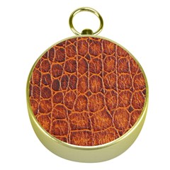 Crocodile Skin Texture Gold Compasses by BangZart