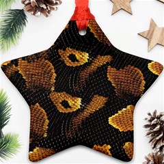 Gold Snake Skin Ornament (star) by BangZart