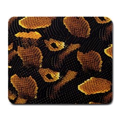 Gold Snake Skin Large Mousepads by BangZart