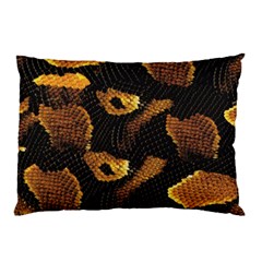 Gold Snake Skin Pillow Case by BangZart