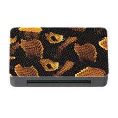 Gold Snake Skin Memory Card Reader With Cf by BangZart