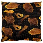 Gold Snake Skin Large Cushion Case (One Side) Front