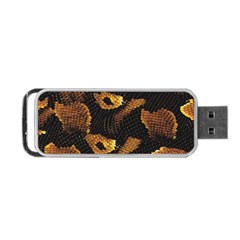 Gold Snake Skin Portable Usb Flash (two Sides) by BangZart