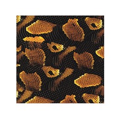 Gold Snake Skin Small Satin Scarf (square) by BangZart