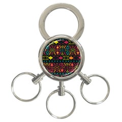 Bohemian Patterns Tribal 3-ring Key Chains by BangZart