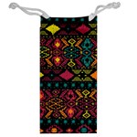 Bohemian Patterns Tribal Jewelry Bag Back