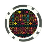 Bohemian Patterns Tribal Poker Chip Card Guard Front