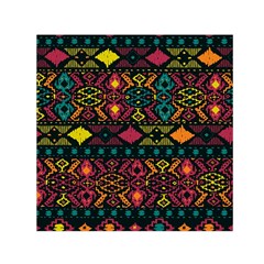 Bohemian Patterns Tribal Small Satin Scarf (square) by BangZart