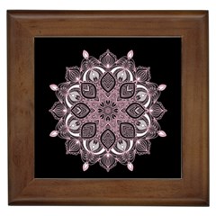 Ornate Mandala Framed Tiles by Valentinaart