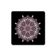 Ornate Mandala Square Magnet by Valentinaart