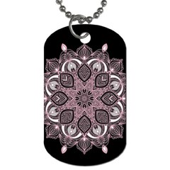 Ornate Mandala Dog Tag (one Side) by Valentinaart