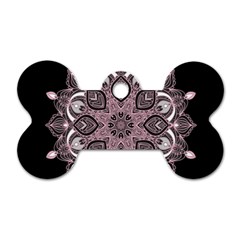 Ornate Mandala Dog Tag Bone (two Sides) by Valentinaart