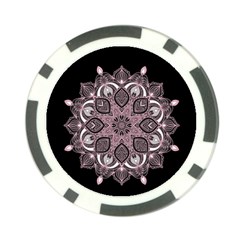 Ornate Mandala Poker Chip Card Guard by Valentinaart