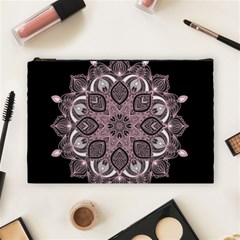 Ornate Mandala Cosmetic Bag (large)  by Valentinaart