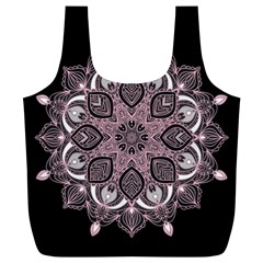 Ornate Mandala Full Print Recycle Bags (l)  by Valentinaart