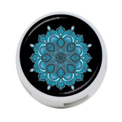 Ornate Mandala 4-port Usb Hub (one Side) by Valentinaart