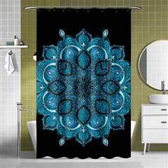 Ornate Mandala Shower Curtain 48  X 72  (small)  by Valentinaart