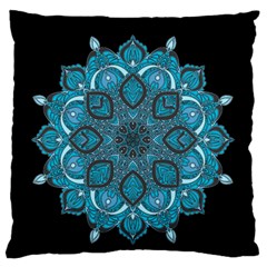 Ornate Mandala Large Cushion Case (one Side) by Valentinaart