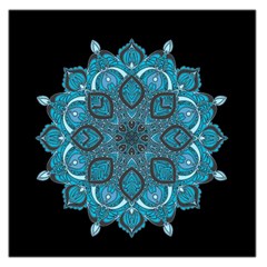 Ornate Mandala Large Satin Scarf (square) by Valentinaart