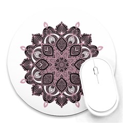 Ornate Mandala Round Mousepads by Valentinaart