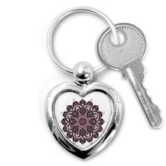 Ornate Mandala Key Chains (heart)  by Valentinaart