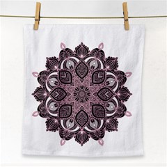 Ornate Mandala Face Towel by Valentinaart