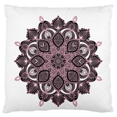 Ornate Mandala Large Cushion Case (two Sides) by Valentinaart