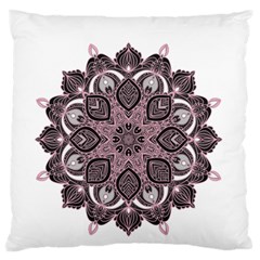 Ornate Mandala Large Flano Cushion Case (one Side) by Valentinaart