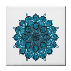 Ornate Mandala Tile Coasters by Valentinaart