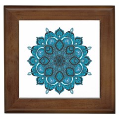 Ornate Mandala Framed Tiles by Valentinaart