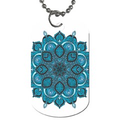 Ornate Mandala Dog Tag (one Side) by Valentinaart