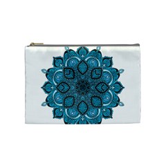 Ornate Mandala Cosmetic Bag (medium)  by Valentinaart