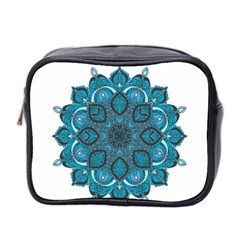 Ornate Mandala Mini Toiletries Bag 2-side by Valentinaart