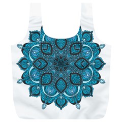 Ornate Mandala Full Print Recycle Bags (l)  by Valentinaart