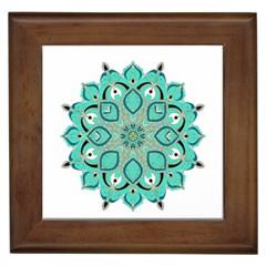 Ornate Mandala Framed Tiles by Valentinaart