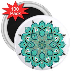 Ornate Mandala 3  Magnets (100 Pack) by Valentinaart