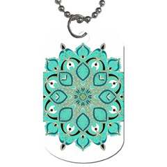 Ornate Mandala Dog Tag (one Side) by Valentinaart