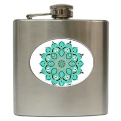 Ornate Mandala Hip Flask (6 Oz) by Valentinaart