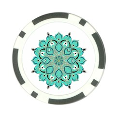 Ornate Mandala Poker Chip Card Guard by Valentinaart