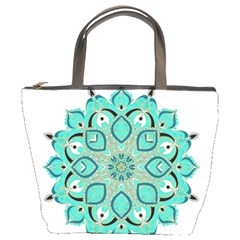 Ornate Mandala Bucket Bags by Valentinaart