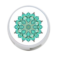 Ornate Mandala 4-port Usb Hub (one Side) by Valentinaart