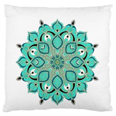 Ornate Mandala Large Flano Cushion Case (one Side) by Valentinaart