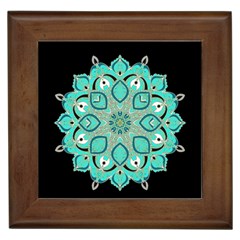 Ornate Mandala Framed Tiles by Valentinaart