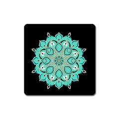 Ornate Mandala Square Magnet by Valentinaart