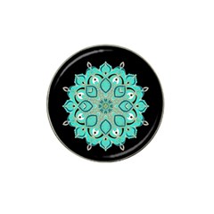 Ornate Mandala Hat Clip Ball Marker by Valentinaart