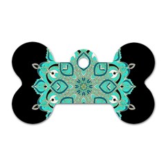 Ornate Mandala Dog Tag Bone (two Sides) by Valentinaart