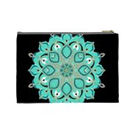 Ornate mandala Cosmetic Bag (Large)  Back