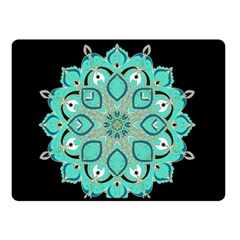 Ornate Mandala Double Sided Fleece Blanket (small)  by Valentinaart